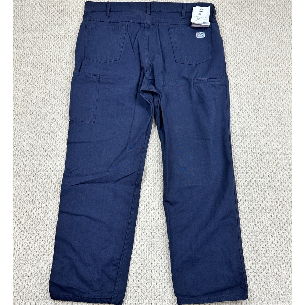 Tyndale FR Pants Men 40x31 Navy FRMC Summerweight Canvas Flame Resistant NEW